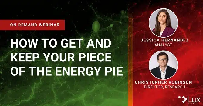 Webinar banner with electrical discharges