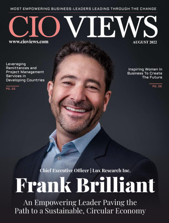 Lux Research CEO Frank Brilliant Honored in CIO Views Magazine