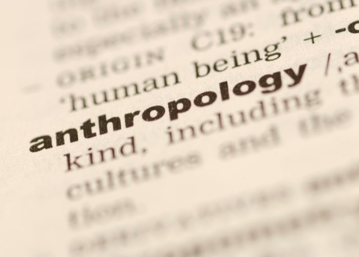 Zoom for the word anthropology in the book